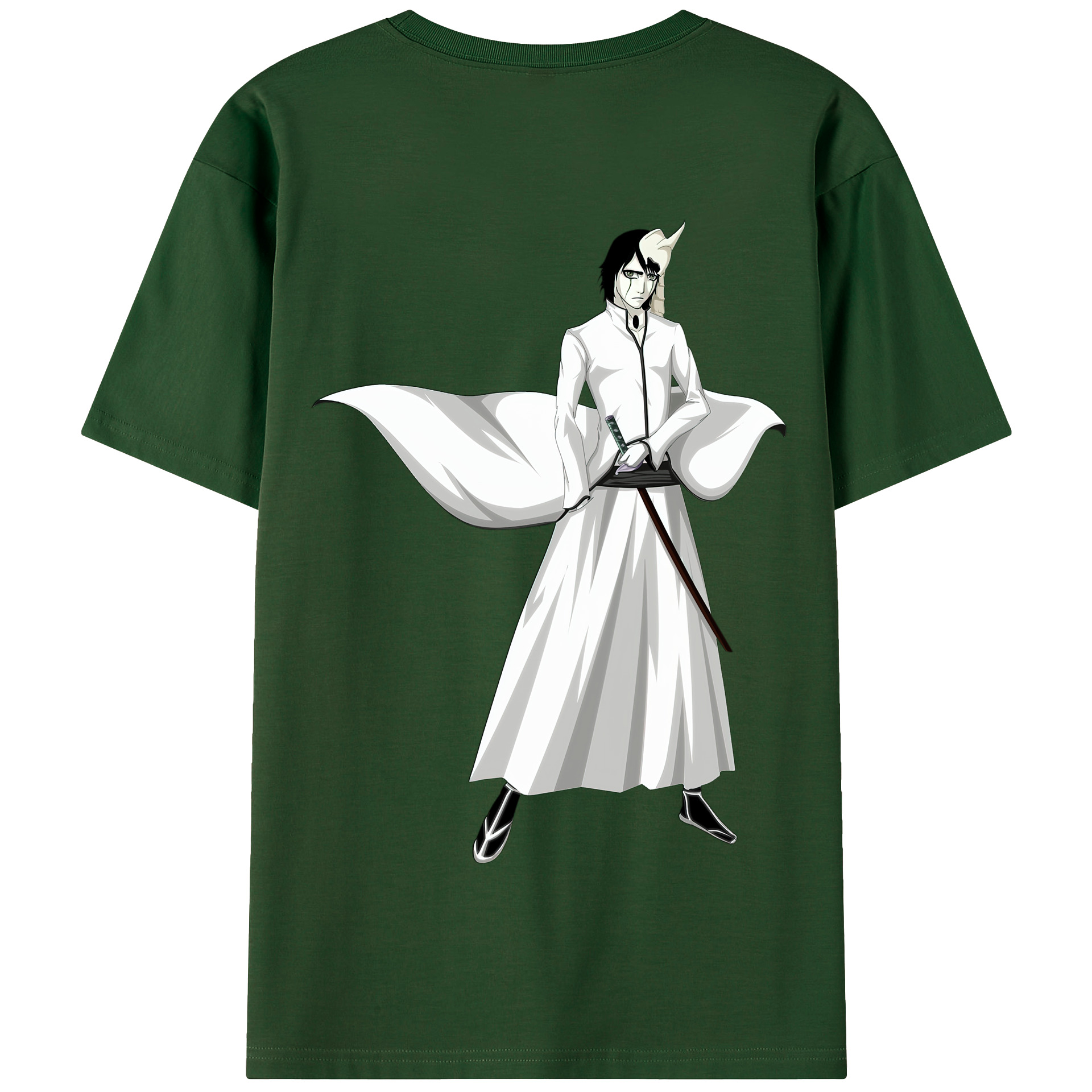 （画像用） ブリーチ ウルキオラ·シファー BLEACH Ulquiorra cifer 綿100％半袖Tシャツ（背面プリント）